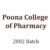 Group logo of Poona College of Pharma 2002 Batch